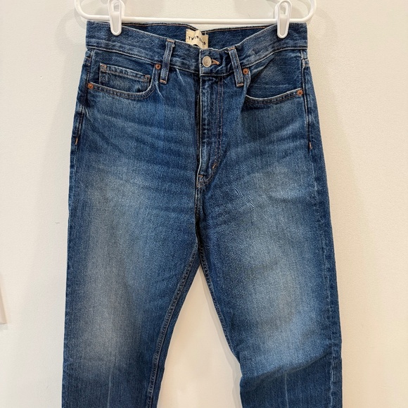 Emerson Fry x Twin Doves- Rebound Blue "Vintage Stove Pipe" Ankle Jeans, Size 30 - Picture 4 of 8